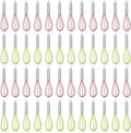 48 Sets 10 Inch Whisks Bulk DIY Fillable Whisk Gifts Colored Silicone Whisks for Cooking Heat Resistant Egg Beaters for Candy Holder Party Favors