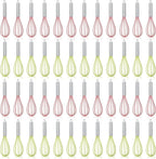 48 Sets 10 Inch Whisks Bulk DIY Fillable Whisk Gifts Colored Silicone Whisks for Cooking Heat Resistant Egg Beaters for Candy Holder Party Favors