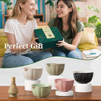 Matcha Whisk Set,7 PCS Ceramic Matcha Kit Includes Matcha Bowl with Spout, Matcha Whisk and Holder, Bamboo Scoop, Stainless Sifter, Tea Towel, Unique Gift for Matcha Lovers (Green)