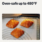 Amazon Basics Nonstick Silicone Pastry Baking Mat with Measurements, BPA-Free, Oven-Safe, Extra Large 20 x 28 in