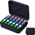 Insulin Fridge Holder Storage Case Insulin Vial Protector Holder Insulin Cooler Travel Case Organizer Fits Standard 10ml U-100 Vials 30-Slot,Black (30 Slots)