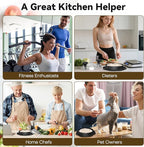 10" Pro Chicken Shredder Tool Twist Large for Kitchen, BPA-Free Food-Safe Meat Grinder, Visible Chicken Breast Meat Shredder with Strong Anti-Slip Bottom & Ergonomic Handle, Black