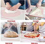 Silicone Baking Mat, 16" x 24" - Non-Slip Pastry Mat for Rolling Dough, Pie Crust & Fondant, Oven Liner with Measurement