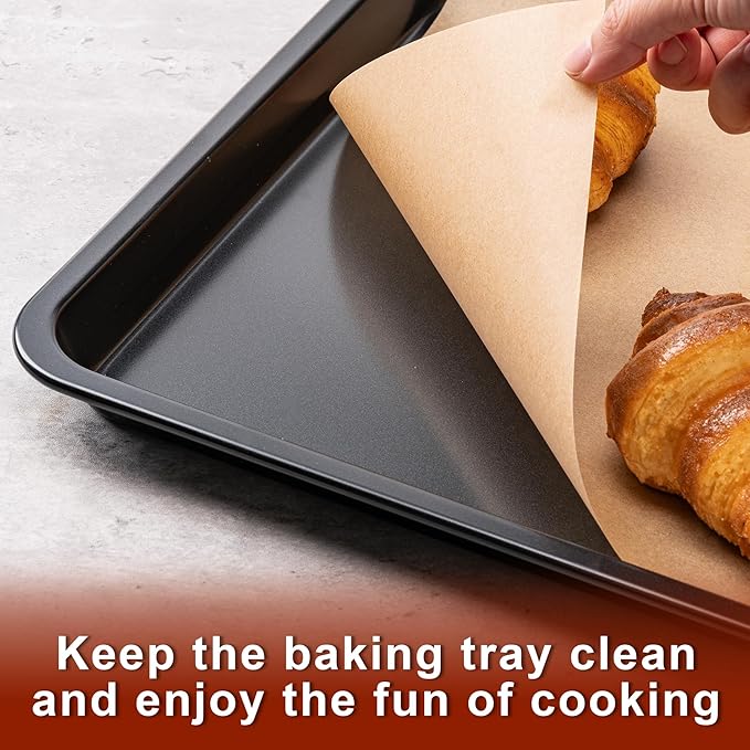 200Pcs Parchment Paper sheets,8 x12 Inches Non-Stick Precut Baking Parchment,Unbleached,Parchment Paper For Baking,Fryer, Cooking,Oven,Perfect for Bread, Cakes, Barbecue