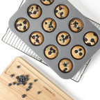 Calphalon Titan Steel Core PFA Free Nonstick 12 Cup Cupcake Muffin Pan
