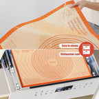 Silicone Pastry Mat 36x24 Inch Extra Large Baking Mat, Nonstick Kitchen Counter Kneading Board, Perfect for Dough, Pastry, Dough Rolling, Fondant, Pie Crust, Fondant, Cookies, Bread, Pasta, Pizza
