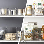 BINO | Plastic Storage Bins, Medium | THE CURVE COLLECTION | Multi-Use Organizer Bins | Storage Containers Kitchen, Pantry and Home Organization | Fridge Organizers | Pantry Organization and Storage