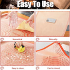 Silicone Pastry Mat 36x24 Inch Extra Large Baking Mat, Nonstick Kitchen Counter Kneading Board, Perfect for Dough, Pastry, Dough Rolling, Fondant, Pie Crust, Fondant, Cookies, Bread, Pasta, Pizza