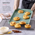 KitchenAid Nonstick Swiss Engineered Aluminized Steel Cookie Slider, Dishwasher Safe, 10 x 15 Inch, Cardamom