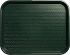 Carlisle FoodService Products Cafe Fast Food Cafeteria Tray with Patterned Surface for Cafeterias, Fast Food, And Dining Room, Plastic, 17.87 X 14 X 0.98 Inches, Forest Green