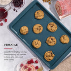 KitchenAid Nonstick Swiss Engineered Aluminized Steel Baking Sheet, Dishwasher Safe, Agave, 10x15 Inch