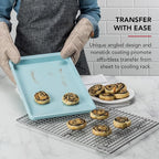 KitchenAid 10x15in Nonstick Aluminized Steel Cookie Slider, Mineral Water