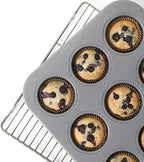 Calphalon Titan Steel Core PFA Free Nonstick 12 Cup Cupcake Muffin Pan