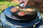 Cuisinart Smash Burger Kit,Cast Iron Press,Spatula,Seasoning Shaker and Patty Papers for Perfect Cookouts,Barbecues and Tailgates,(Pack of 6)