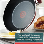 T-fal Essence, 20 Piece Non-Stick pots and pans Cookware Set, Red