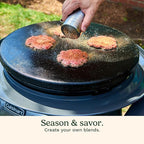 Cuisinart Smash Burger Kit,Cast Iron Press,Spatula,Seasoning Shaker and Patty Papers for Perfect Cookouts,Barbecues and Tailgates,(Pack of 6)