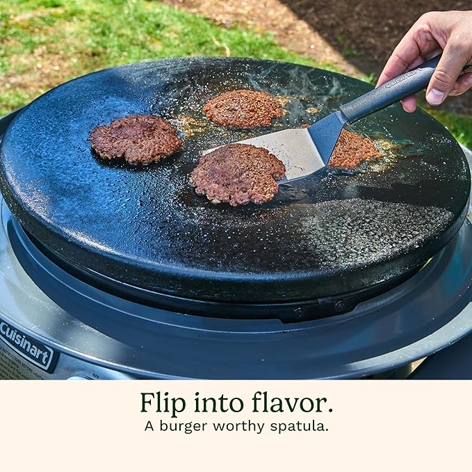 Cuisinart Smash Burger Kit,Cast Iron Press,Spatula,Seasoning Shaker and Patty Papers for Perfect Cookouts,Barbecues and Tailgates,(Pack of 6)