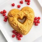 Nordic Ware Wildflower Heart Bundt, 6 Cup, Toffee