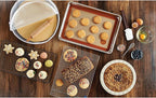Mrs. Anderson's Baking Non-Stick Silicone Baking Mat - Reusable Oven Liner & Pastry Mat - For Breads, Cookies, Roasting & More - Baker’s Essentials - Heat-Resistant to 480°F - Baking Mat