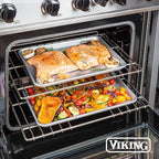Viking Premium 15-Inch Nonstick Baking Sheet Pan, Made without PFAS, Heavy Gauge Aluminized Steel Cookie Sheet with Reinforced Iron Frame, Oven Safe to 475F