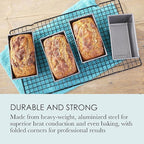 Chicago Metallic Commercial II Non-Stick Mini Loaf Pans, 5-3/4 by 3-1/4 by 2-1/4-Inch, Gray (Pack of 4)