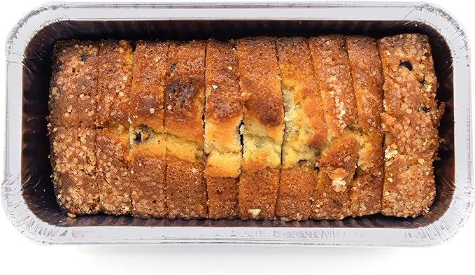 (100 Pack) Premium 2-LB Bread Loaf Baking Pans - 8.5" x 4.5" x 2.5" l Heavy Duty l Disposable Aluminum Foil Tins for Cakes Meatloaf Lasagna