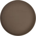 Winco 14" Premium Fiberglass Tray, Non-slip, Brown, Round