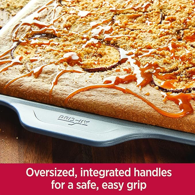 All-Clad Pro-Release Nonstick Bakeware Set 10 Piece Oven Safe 450F Half Sheet, Cookie Sheet, Muffin Pan, Cooling & Baking Rack, Round Cake Pan, Loaf Pan, Baking Pan Grey