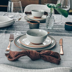Mora Ceramic Small Dessert Bowls - 16oz, Set of 6 - Microwave, Oven and Dishwasher Safe, For Rice, Ice Cream, Soup, Snacks, Cereal, Chili, Side Dishes etc - Microwavable Kitchen Bowl, Earl Grey