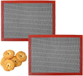 2 Pcs Perforated Silicone Baking Mats 15.7"*11.7" Silicone Baking Sheet Reusable Cooking Mat Breathable Mesh Cookie Mat for Cookies, Bread and Pastry, Bakings Supplies for Oven