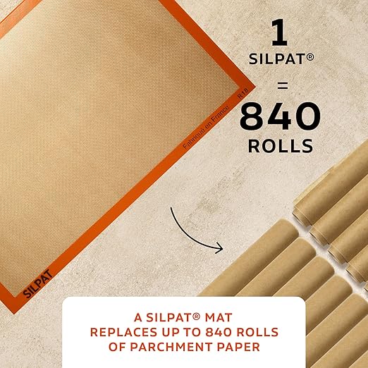 Silpat The Original Premium Non-Stick Silicone Baking Mat, Full Size, 16-1/2" x 24-1/2"