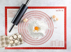 New Star 1029024 Non-Slip Silicone Pastry Mat, Extra Large with Measurements, 20x28'', NSF International Certified
