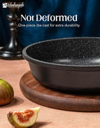 MICHELANGELO Frying Pans Nonstick - Large Non Stick Frying Pan 12 Inch | Ease of Cleaning, All Stovetops Compatible, Built to Last, Stay-Cool Handle