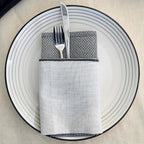 Earth & Clay Zeke 12-Piece Dinnerware Set Earthenware, Plates and Bowls Set, Dishwasher and Microwave Safe Dishes, Dish Set for 4, Grey