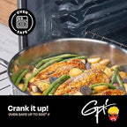 Guy Fieri's Flavortown 8" Stainless Steel Fry Pan - Premium Three-Layer Skillet, Oven-Safe up to 500F