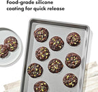 OXO Good Grips Non-Stick Pro Clear Coated Metal Bakeware Half Sheet Pan, Baking Sheet