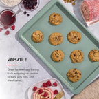 KitchenAid Nonstick Swiss Engineered Aluminized Steel Baking Sheet, Dishwasher Safe, 10 x 15 Inch, Cardamom
