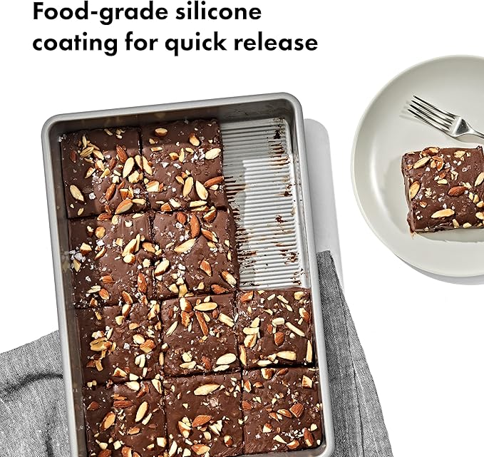 OXO Good Grips Non-Stick Pro Clear Coated Metal Bakeware Cake Pan 9 x 13 in, Baking Sheet