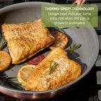 T-fal Preserve Ceramic, Non stick Cookware Set 13-Piece, Oven & Broiler Safe up to 350°F, Includes Stockpot, Saucepans, Frying Pans, Protectors, Pots and Pans, Rose Gold