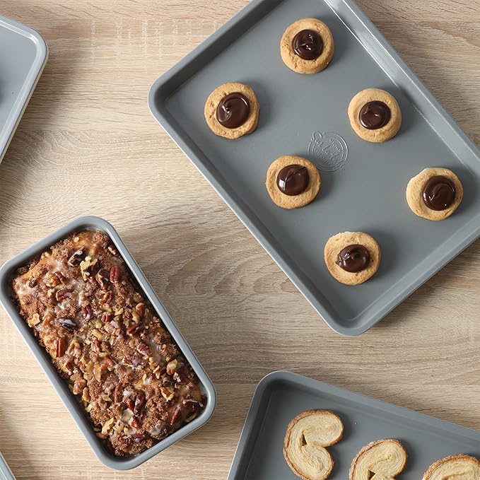 Sur La Table Kitchen Essentials Bake Sale 13 X 9 Inch PFOA, PFAS, PTFE Free Nonstick Cookie/Baking Sheet - Linen White