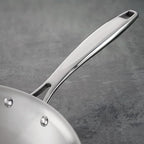 Tramontina Signature Tri-Ply Clad Stainless Steel 8-Inch Small Frying Pan, Induction-Ready Skillet, Dishwasher-Safe, NSF-Certified, Made in Brazil
