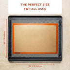 Silpat The Original Premium Non-Stick Silicone Baking Mat, Full Size, 16-1/2" x 24-1/2"