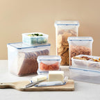 LOCK & LOCK Easy Essentials Food lids (flip-top) / Pantry Storage/Airtight containers, BPA Free, top-16.5 Cup-for Cereal, Clear (Pack of 2)