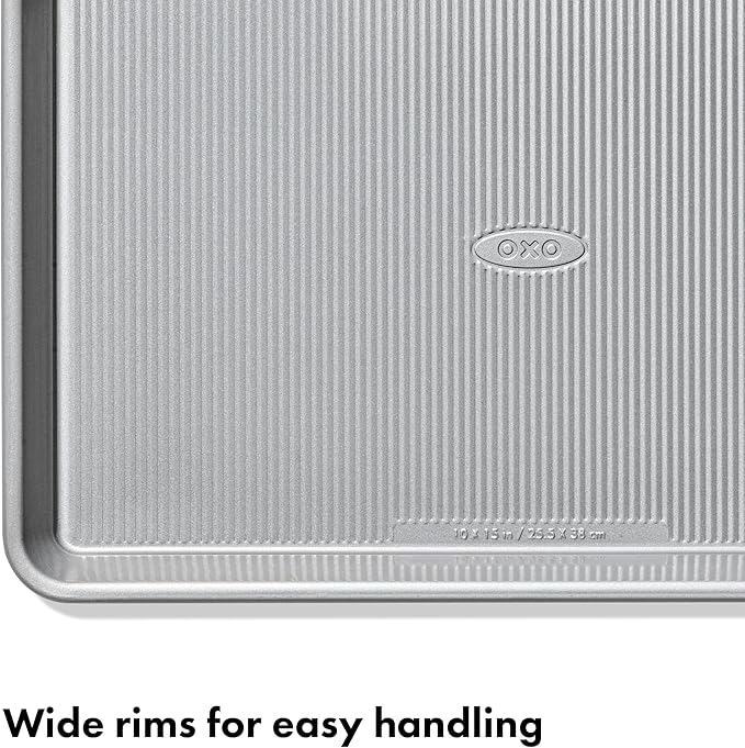 OXO Good Grips Non-Stick Pro Clear Coated Metal Bakeware Jelly Roll Pan, Baking Sheet