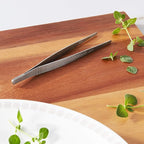 Mercer Culinary 18-8 Stainless Steel Precision Plus Chef Plating Tong, Straight, 6-1/8 Inch