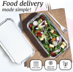 Spare Essentials (110 Pack Aluminum Loaf Pans with Lids, Disposable Bread Tins for Baking, Lunch Containers, Single Serve Baking Dishes - Foil Loaf Pans, Aluminum Bread Pans (7.8 x 4.3 x 2 Inches)