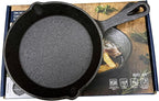 Pre-Seasoned Cast Iron Skillet, Black, 6 Inch Mini Frying Pan with Handle