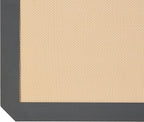 Amazon Basics Rectangular Non-Stick Silicone Baking Mat, Food Safe, Heat Resistant, 9"x13", 9.9"x14.8", and 16.5"x11.6", Beige/Gray, Pack of 3
