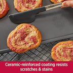 All-Clad Pro-Release Nonstick Bakeware Set 2 Piece Oven Safe 450F Half Sheet, Cookie Sheet, Muffin Pan, Cooling & Baking Rack, Round Cake Pan, Loaf Pan, Baking Pan Grey