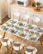 vancasso ANYA 18 Pieces Plates and Bowls Set, Mint Green Dinnerware Sets, Reactive Glaze Dishes Set for 6, Ceramic Dishware Sets Kitchen Dinner Set, Microwave & Dishwasher Safe